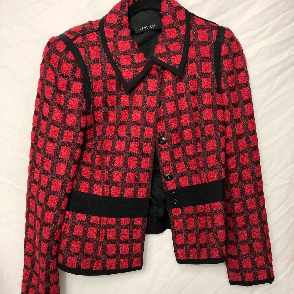 plaid blazer